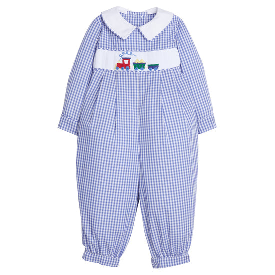 Train Chest Smocked Romper