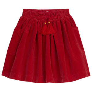 Circle Skirt Red Velvet