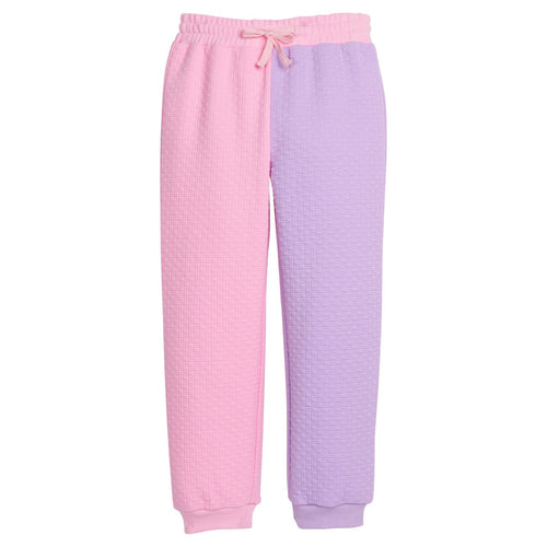 Pink & Lilac Color Block Joggers