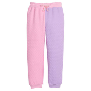 Pink & Lilac Color Block Joggers