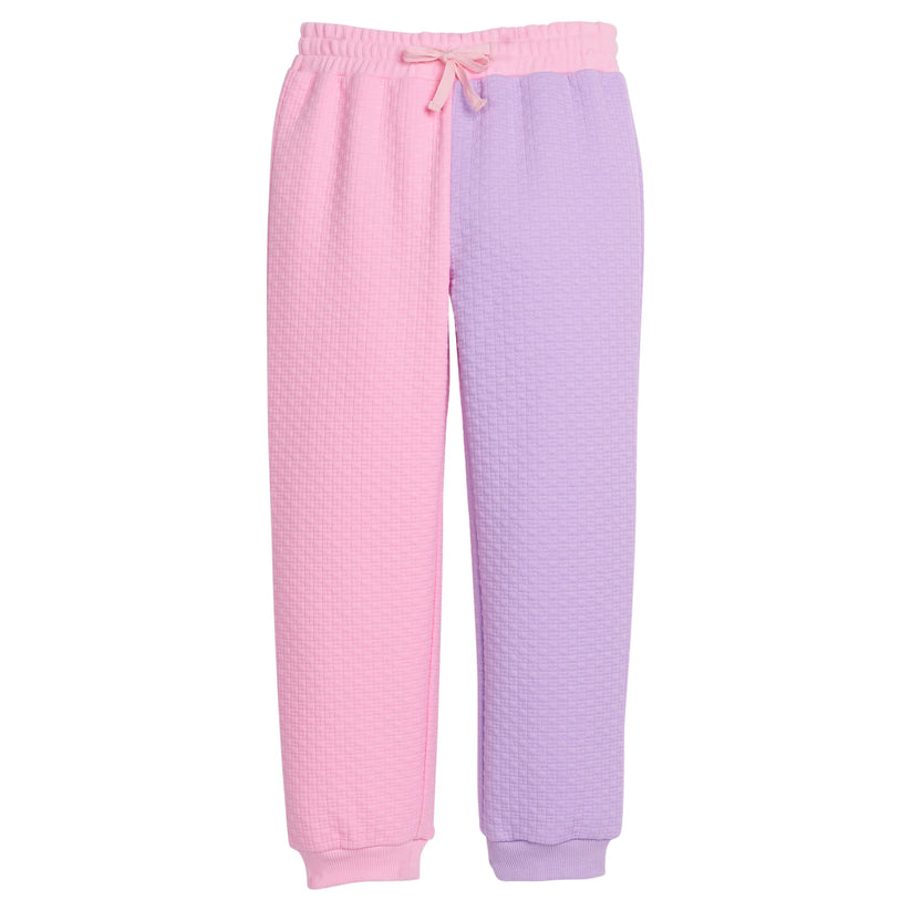 Pink & Lilac Color Block Joggers