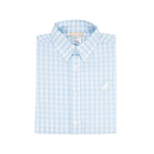 Dean's List Dress Shirt Beale Street Blue Check/Worth Avenue White