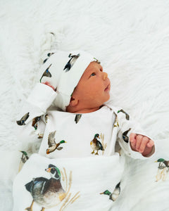 Diving Ducks Newborn Hat & Gown