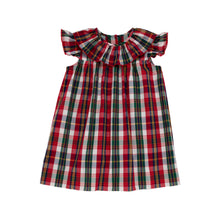 Load image into Gallery viewer, Dorothy Day Dress Chastain Park Plaid with Richmond Red Picot