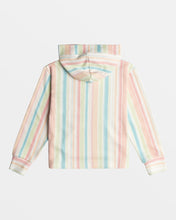 Load image into Gallery viewer, White Salty Stripe Feels Like Summer Hoodie