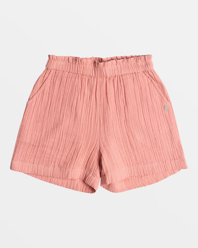 What A Vibe Relaxed Beach Shorts- Mauve Glow