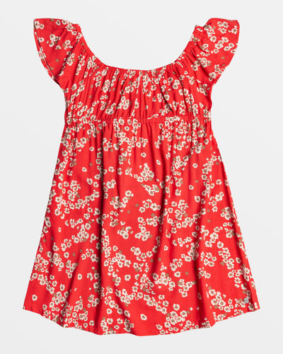 Dancing Is Done Mini Babydoll Dress- Hibiscus Margarita