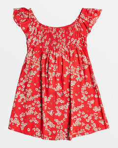 Dancing Is Done Mini Babydoll Dress- Hibiscus Margarita