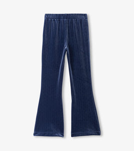 Patriot Blue Sparkle Wave Stretchy Flared Pants