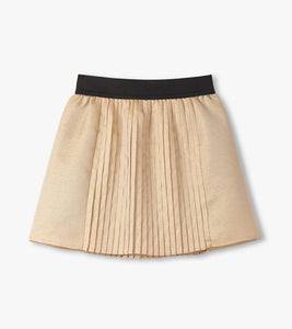 Gold Pleated Fun Skirt