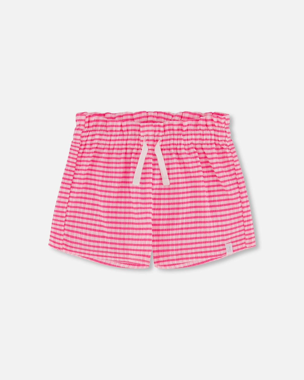 Crinkle Jersey Short Vichy Pink