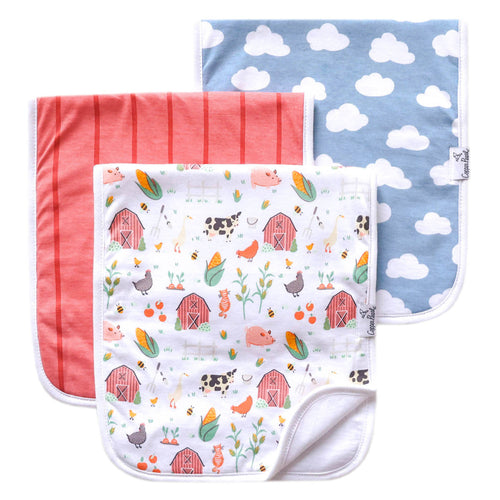 Farmstead Premium Burp Cloth Set 3pk