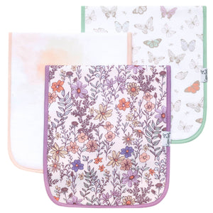 Flora Burp Cloth Set 3pk