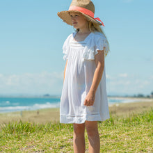 Load image into Gallery viewer, White Tassel Time Beach Dress