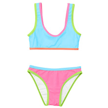 Load image into Gallery viewer, Candy Colorblock Crop Bikini