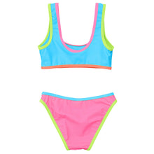 Load image into Gallery viewer, Candy Colorblock Crop Bikini