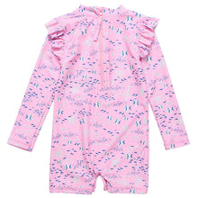 Load image into Gallery viewer, Pink Sea LS Sunsuit