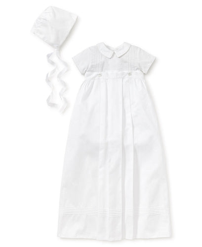 Graham Christening Convertible Gown & Hat Set White