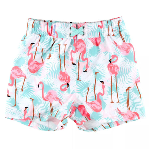 Vibrant Flamingo Swim Trunks