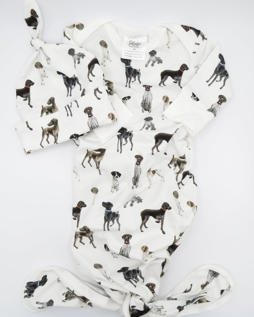 German Shorthaired Pointers Newborn Hat & Gown