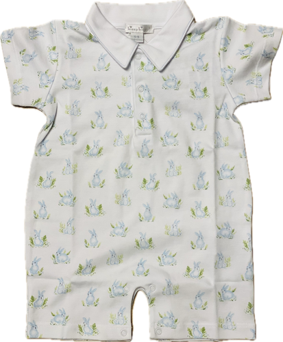 Light Blue Bunny Short Playsuit