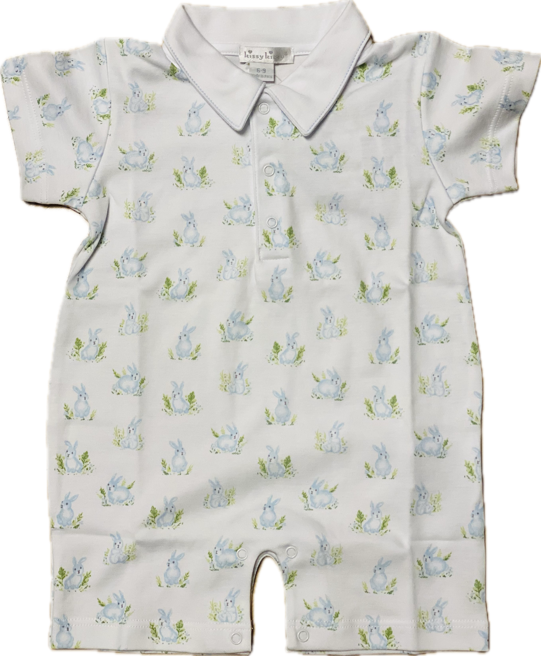 Light Blue Bunny Short Playsuit