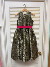 Load image into Gallery viewer, Cheetah Print Sleeveless Dress with Fuchsia Pink Sash