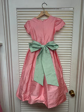 Load image into Gallery viewer, Barbi Pink Cap Sleeve Dress with Mint Sash