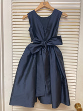 Load image into Gallery viewer, Dress with Sparkle Trim Waist- Navy