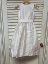 Load image into Gallery viewer, White Sleeveless Silk Dress with White Sash