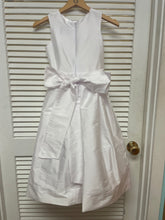 Load image into Gallery viewer, White Sleeveless Silk Dress with White Sash