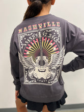 Load image into Gallery viewer, Nashville Graphic Print &amp; Embroidery Sweatshirt