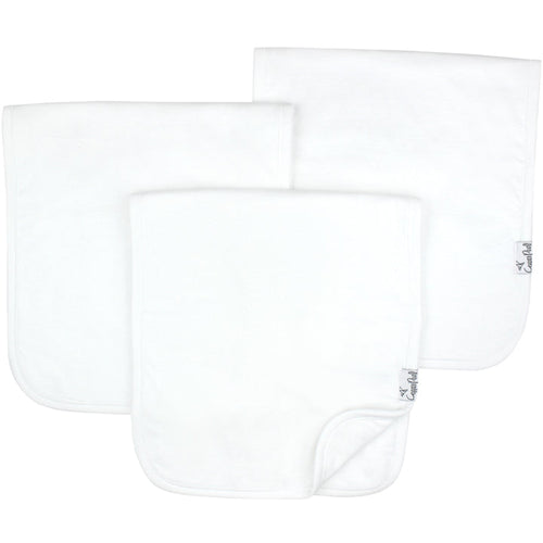 White Basics Burp Cloth Set 3pk