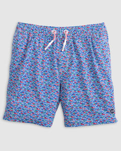 Red Fin Blue Fin Full Elastic Jr. Surf Shorts