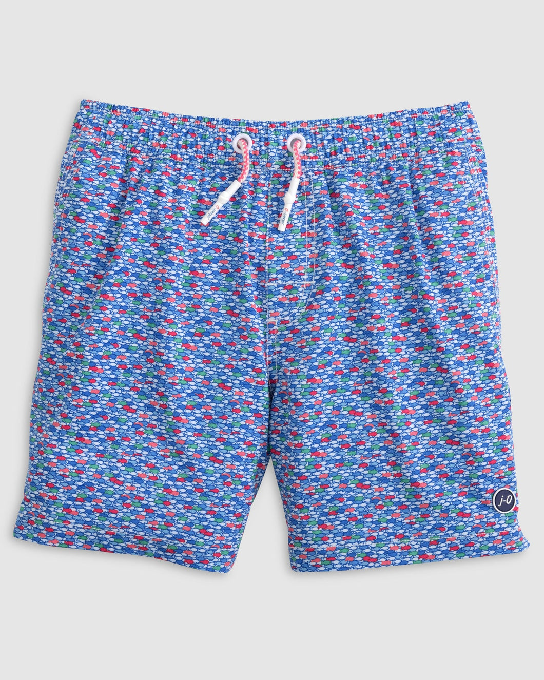 Red Fin Blue Fin Full Elastic Jr. Surf Shorts