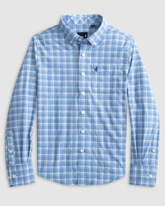 Navy Roosevelt Jr. Performance Button-Up Shirt