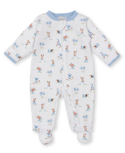 Playground Pups Print Zip Footie