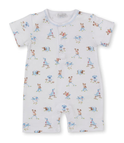 Playground Pups Print Short Playsuit