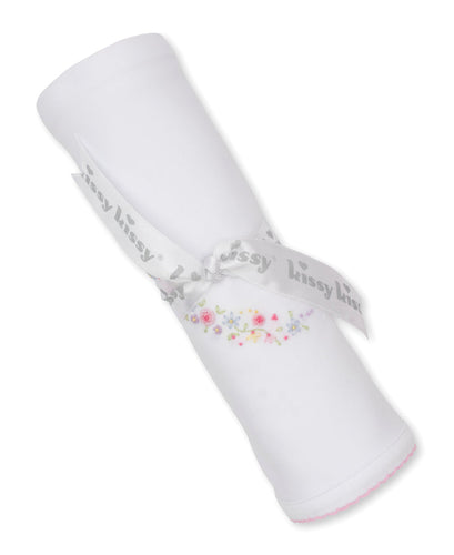 Premier Flowers & Vines White Hand Embroidered Blanket