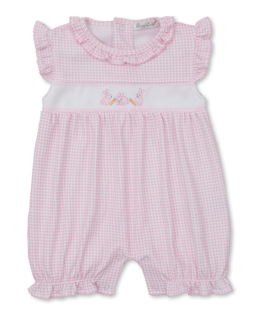 Pink Baby Bunny Patch Short Playsuit