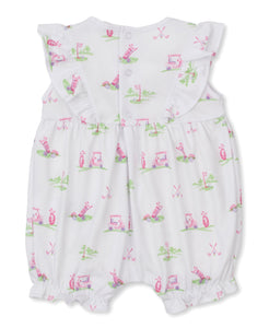 Pink Fairway Foursome Short Playsuit