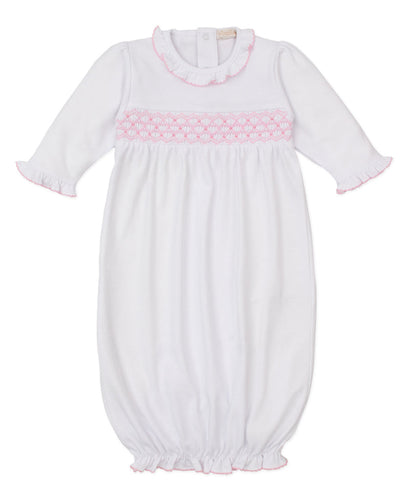 CLB Summer 25 White & Pink Hand Smocked Sack