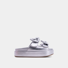 Load image into Gallery viewer, ShuShop Kiki Mini Silver Platform Sandals
