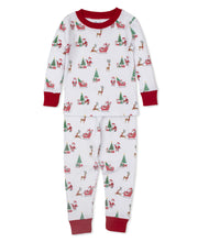 Load image into Gallery viewer, Santa&#39;s Sleigh Print Snug Pajama Set