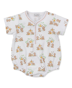 Brown Honey Bear Cub Print Bubble