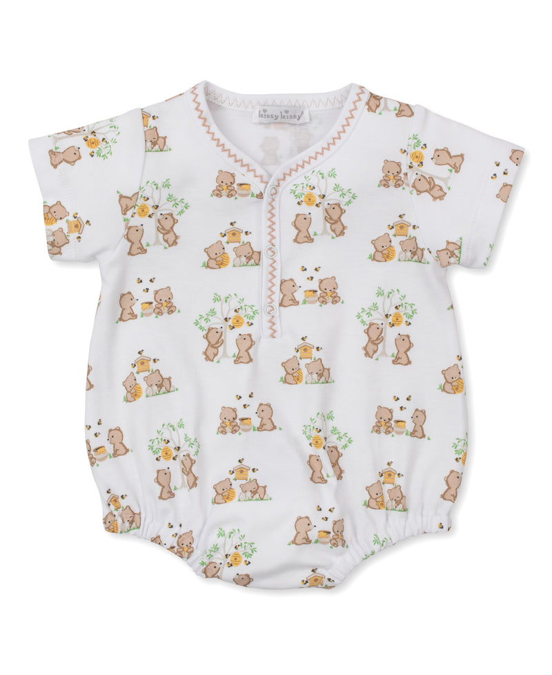 Brown Honey Bear Cub Print Bubble