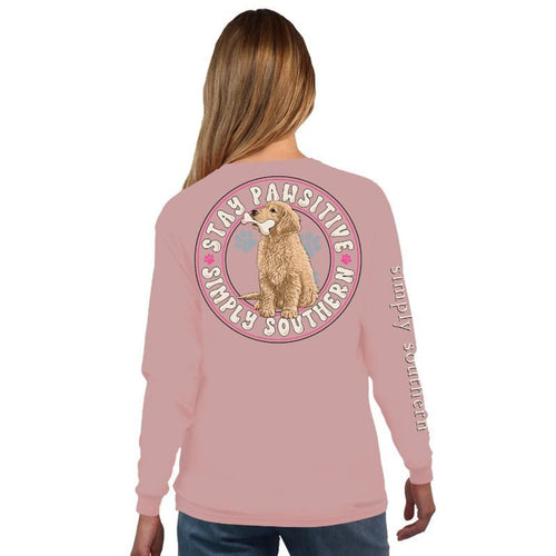 Dog with Bone Pink Suede T-Shirt