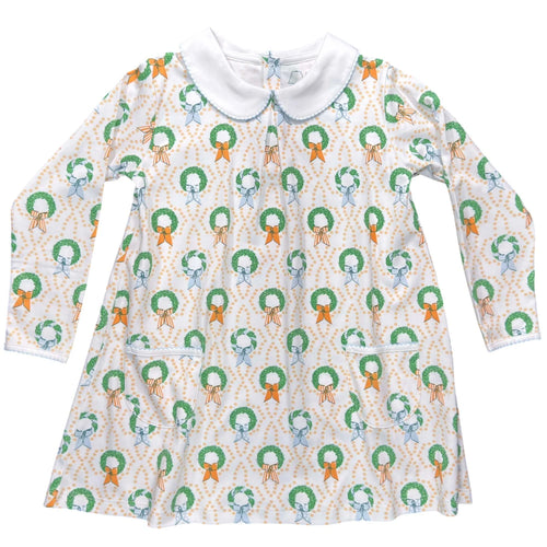 Bows & Box Wreaths- Twirling Pocket Dress Long Sleeve