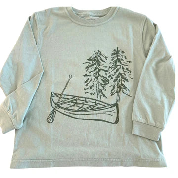 LS  Light Green Canoe T Shirt