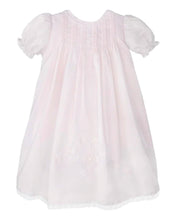 Load image into Gallery viewer, Lace Embroidered Pink Heirloom Girls Daygown